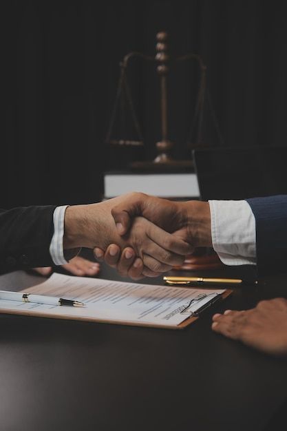 Professional lawyers in a meeting
